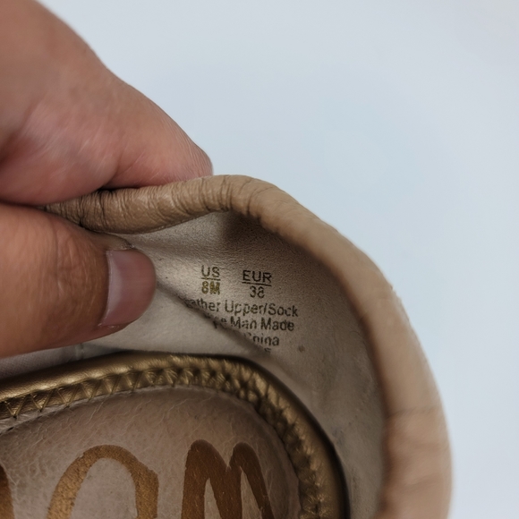 SAM EDELMAN Florence Ballet Flats in Nude Leather Size 8M - Picture 4 of 13